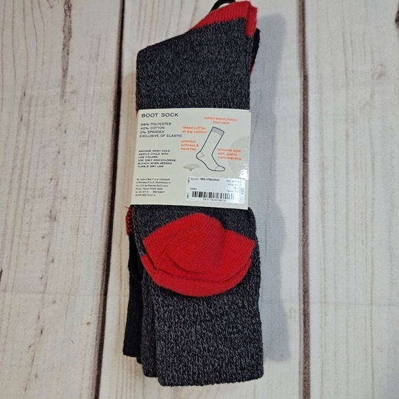 St John's Bay Buffalo Plaid Boot Sock Pack - Picture 3 of 4